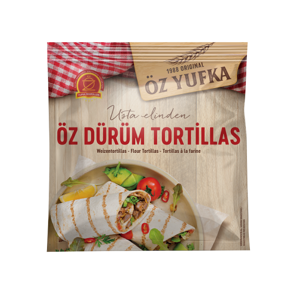 &Ouml;z Yufka D&uuml;r&uuml;m Tortillas - Weizentortilla Wrap 16 x &Oslash; 30 cm