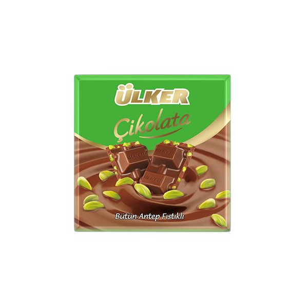 Ulker S&uuml;t Cikolatasi T&uuml;m Antep Fistigi Pistazien Schokolade 65 g