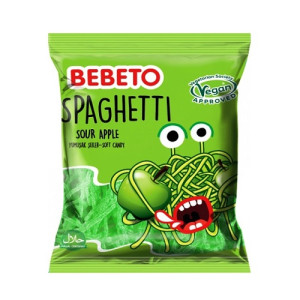Bebeto Spaghetti Elma - Fruchtgummi Spaghetti-Apfel 80g