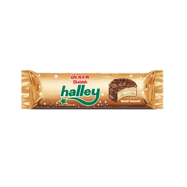 Ülker Halley Sandwich - Keks mit Schokoladenüberzug 77 g