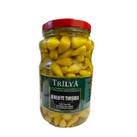 Trilya Biber Tursusu - Scharfe Baby Peperonie in Salzlake  650 g