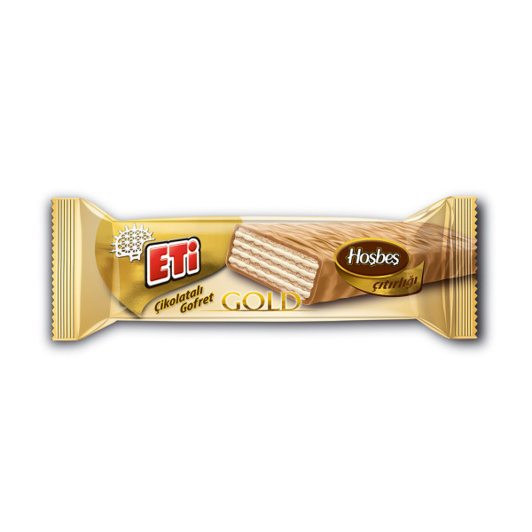 Eti Hosbes Gold beyaz cikolata Gofret - Waffel mit Milchcreme weißer Schokolade 29g