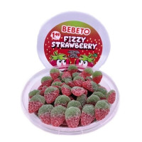 Bebeto Fizzy Cilek - Fruchtgummi Fizzy Erdbeeren 300g