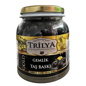 Trilya Gemlik GOLD Tas baski - Oliven GOLD Steindruck...