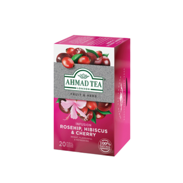 Ahmad Tea Rosehip & Cherry - Hagebutte und Kirsche 40g 20Beutel