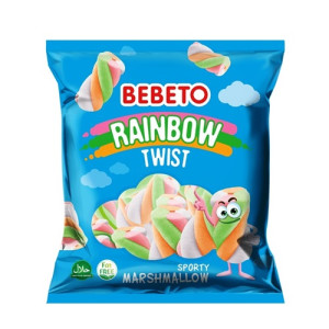 Bebeto Rainbow Twist Marshmallows 250g