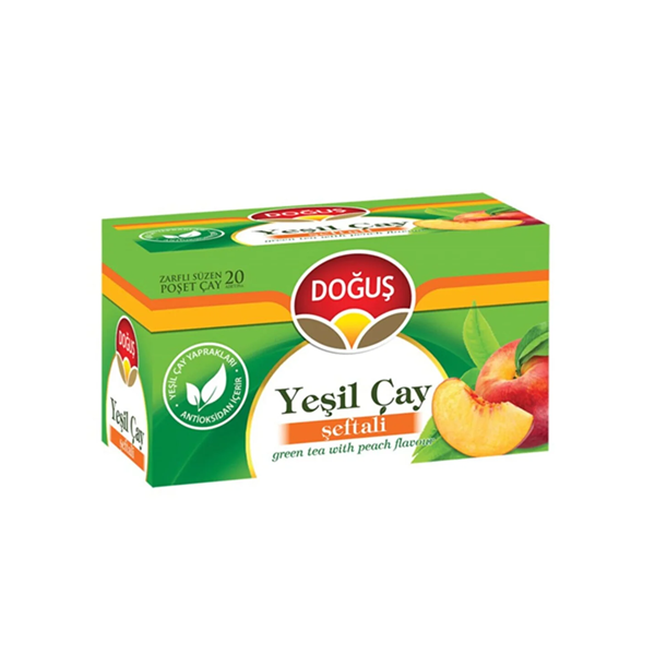 Dogus Yesil Seftali Cay - Grüner Tee Peach 40 g