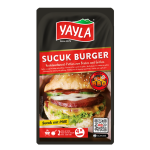 Yayla BBQ Sucuk Burger Patties zum Braten und Grillen 250g