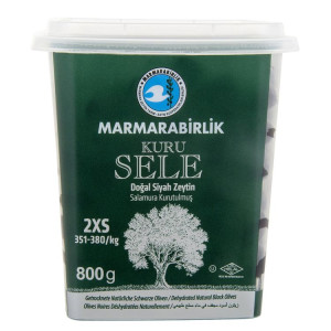 Marmarabirlik Kuru Sele Zeytin - Schwarze Oliven 2XS 800 g